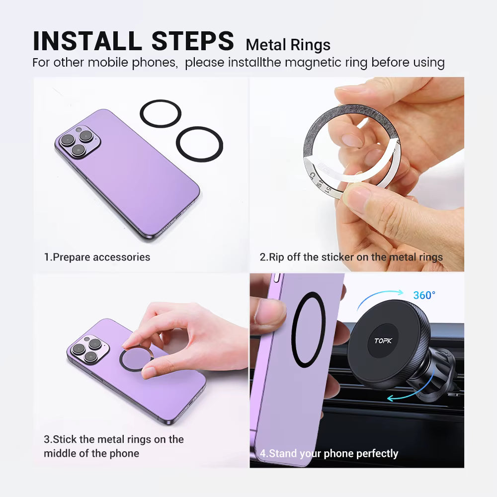 360°Magnetic Car Phone Mount